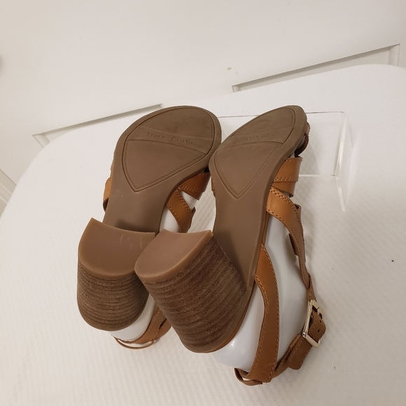 EC Franco Sarto "Hayley" Dark Beige Leather Heels Size 9.5, Stylish, Chic - Picture 6 of 14